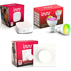 Innr Kit de démarrage avec Pont, 2 Ampoules Zigbee GU10 blanc/couleur et Télécommande