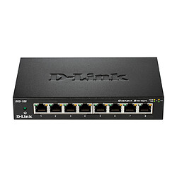 D-LINK - DGS-108 DGS-108 Switch 8 ports Gigabit Ethernet - Avec boîtier métal