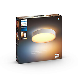 Philips Hue Plafonnier connecté ENRAVE M - Blanc - White Ambiance White Ambiance - LED intégrée - Commande Bluetooth via l'application - Durée de vie jusqu'à  25 000 heure(s)