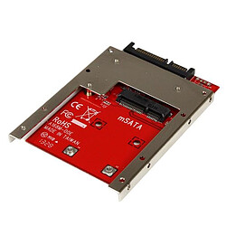 StarTech.com Adaptateur mSATA SSD vers SATA 2,5'' - Carte Convertisseur mSATA SSD vers SATA 2,5''