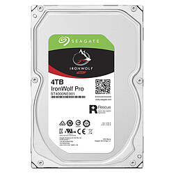 Seagate Technology Ironwolf 4 To - 3.5'' SATA III 6 Go/s - Cache 256 Mo