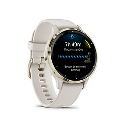 Montre Connectée Mixte Garmin VENU 3S - 010-02785-04 - Bracelet Silicone Beige pas cher