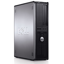 Dell Ordinateur de bureau OPTIPLEX 780 - Intel DUAL CORE E5400 2.7GHZ - RAM 4 Go - HDD 320GO - DVDRW - SFF - Windows 7 Professionnel 64 - Occasion