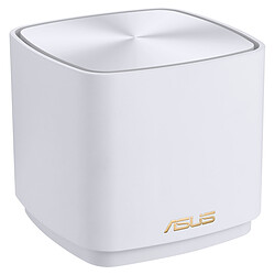 ASUS ZenWiFi AX Mini (XD4) Blanc Pack 2 routeurs - Système Wi-fi 6 AiMesh - Double Bande - Couvre 550 m² - Antivirus TrendMicro inclus à vie - 2 Ports LAN & 1 port WAN