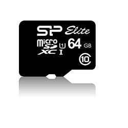 Silicon-Power Micro SDXC - 64 Go Carte mémoire Micro-SDXC - Classe Elite -  64 Go - MEMSPMSDA10064 Avec adaptateur