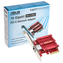 ASUS XG-C100C - 10 Gigabits LAN Carte Réseau - PCI-E - Port RJ45