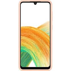 Coque Samsung G A33 5G souple Ultra fine avec porte-carte intégrée Pêche Samsung