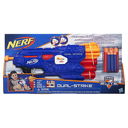 Pistolet Nerf Elite Dual Strike - B4620EU40 pas cher