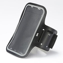 WE Brassard de Sport, Universel Brassard de Course pour iPhone 12/12 Pro/SE 2020/11/11 Pro/XR/X/8/7/6 Plus Jusqu'à 6.1" Ajustable Sangle d'extension Écologique Lycra Porte-Clés Poche de Carte