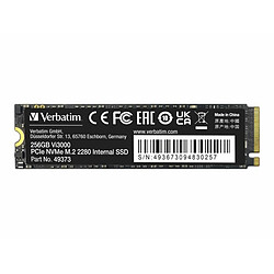 Verbatim SSD Vi3000 - M2 / 256Go SSD interne Vi3000 - Lecture 3300 Mo/s - Ecriture 1300 Mo/s