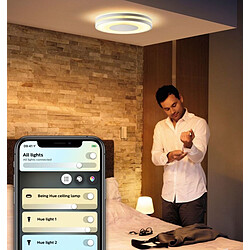 Avis Philips Hue Plafonnier connecté BEING - 32W - Blanc - White Ambiance - Télécommande Hue incluse