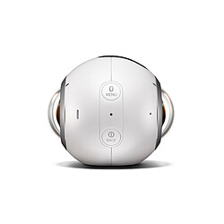 Samsung Caméra espions Gear 360 - GEAR-360-C200W - Blanc pas cher