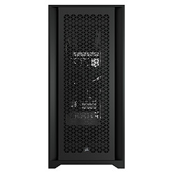 Avis Corsair 5000D AirFlow - ATX - Noir - Verre trempé + Trois ventilateurs PWM 120 mm iCUE QL120 RGB avec Lighting Node CORE