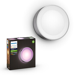 Philips Hue White & Color Ambiance DAYLO Applique 1x15W - Inox White & Color Ambiance DAYLO Applique 1x15W - Inox - Nécessite le pont de connexion Philips Hue