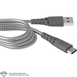 Force Power Câble renforcé MicroUSB 1.2m Charge rapide - Fibres Dyneema ultra résistante - Smart Companion inclus