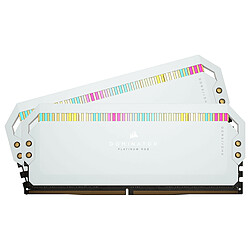 Corsair Dominator Platinum DDR5 RGB 32 Go (2 x 16 Go) 5600 MHz CL36 - Blanc
