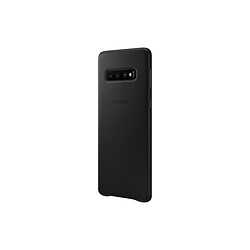 Samsung Coque Cuir Galaxy S10 Plus - Noir