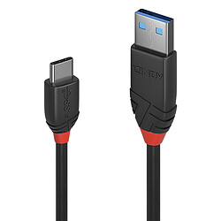 Lindy Câble USB 3.2 Type A vers C, 10Gbit/s, Black Line, 1m