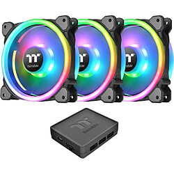 Thermaltake Riing Trio 12 RGB Premium Edition (Pack de 3) - 120 mm  Ventilateur 12 cm PWM RGB