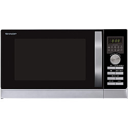 Sharp Micro-ondes Grill - 25L - 900W - R843INW Argent