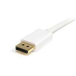Avis StarTech.com Câble adaptateur Mini DisplayPort vers DisplayPort 1.2 de 2m - M/M - DisplayPort 4K - Blanc