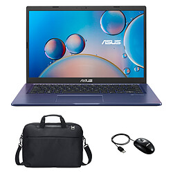 ASUS Vivobook S416JA - Bleu + sacoche + souris 14" FHD IPS 60Hz - Intel Core I3-1005G1 - Intel UHD Graphics - 8 Go DDR4 2400 MHz - SSD M.2 256 Go - Windows 11 Famille