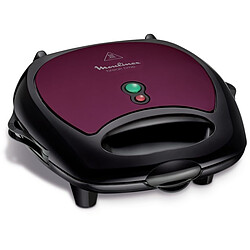 Moulinex Croque-gaufre Break time SJ615612 Croque-gaufre - 700W - Prune/Noir