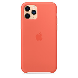 Apple Coque en silicone iPhone 11 Pro - Clémentine Coque en silicone pour iPhone 11 Pro - Compatible charge sans fil - Doublure en microfibre - Finition lisse