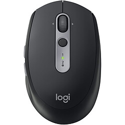 Logitech M590 Multi-Device Silent Graphite - Sans fil Souris bureautique - Capteur Optique - Connexion sans fil via récepteur USB - 7 boutons - Droitier - Noire