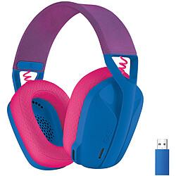 Casque gaming sans fil Logitech G435 LIGHTSPEED - Bleu Casque gaming sans fil Logitech G435 LIGHTSPEED - Autonnomie 18 heures - Porté 10 m