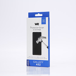 WE Verre Trempé pour Samsung Galaxy A52- Film Protection écran Anti-Rayures - Anti-Bulles d'air Ultra Résistant - Dureté 9H Glass