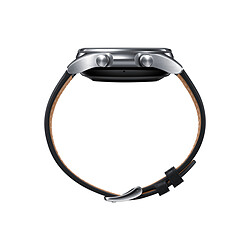 Samsung Galaxy Watch 3 - 41 mm - SM-R850NZSAEUB - Argent - Bracelet Noir pas cher