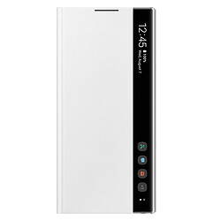 Samsung Clear View Cover Galaxy Note10 - Blanc