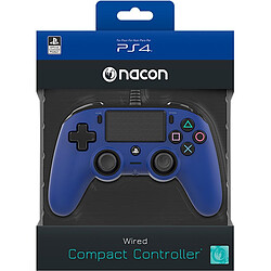 Nacon Manette filaire Officielle PS4 Compact BLEUE