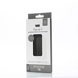 Avis WE PACK 3 verres trempés IPHONE 14 : 3 Protections d'écran - anti-rayures - anti-bulles d'air - ultra-résistant - dureté 9H Glass