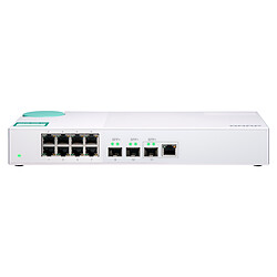 QNAP Switch non manageable QSW-308-1C 10GBASE-T/NBASE-T 5 vitesses - 8 ports 1GbE - 3 ports SFP+ - 1 port RJ45 10G combo