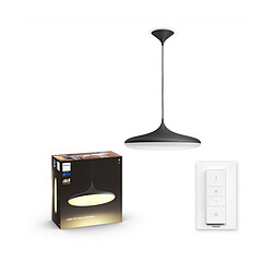 Philips Hue Suspension connectée CHER - 39W - Noir - White Ambiance - Télécommande Hue incluse Technologie Bluetooth avec ou sans pont de connexion Philips Hue - Compatible Google Assistant, Amazon Alexa et Apple HomeKit