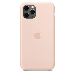 Apple Coque en silicone iPhone 11 Pro - Rose des sables Coque en silicone pour iPhone 11 Pro - Compatible charge sans fil - Doublure en microfibre - Finition lisse