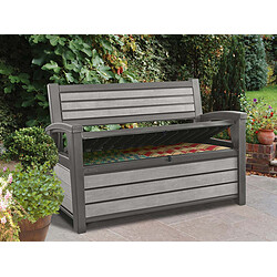 Chalet & Jardin COFFRE-BANC JARDIN RESINE - BROSSIUM®- 227L - GRIS