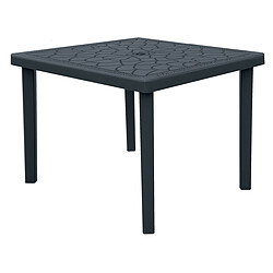 3S. x Home Table De Jardin Carrée GRUYER 90x90cm Anthracite