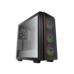 DeepCool CG560 Mid-Tower - Noir -  Mini-ITX / Micro-ATX / ATX / E-ATX - RGB -  Avec fenêtre