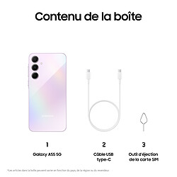 Samsung Galaxy A55 - 5G - 8/128Go - Lilas pas cher