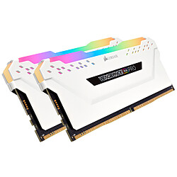 Avis Corsair Vengeance RGB PRO Blanc Kit de 2 Mémoires Factices