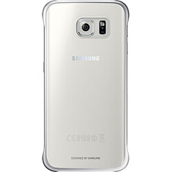 Coque rigide Samsung transparente et argentée pour Samsung Galaxy S6 Edge