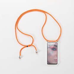 WE Coque de Protection avec Tour de Cou - Pochette pour Smartphone Apple iPhone 6/7/8/SE 2020 Bandoulière, Lannière, Collier, Dragonne, Cordon Ultra Résistant Apparence Conservée - Orange