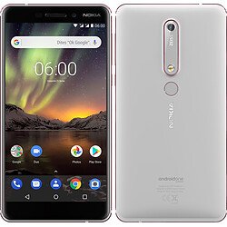 Nokia 6.1 - Blanc Smartphone 5,5'' Full HD - 4G - 32 Go - Android 8.0 - Capteur d'empreintes digitales - Android One