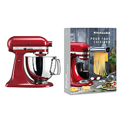 Kitchenaid Artisan robot pâtissier 4.8 litres 5KSM125 - Rouge empire + Livre de recette Offert