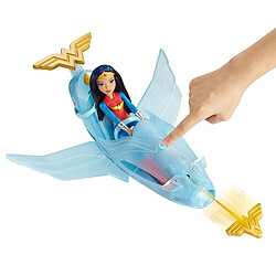 Mattel DC Comics - WONDER WOMAN et son jet invisible - DYN05 pas cher