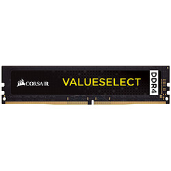 Corsair Value Select - 1 x 8 Go - DDR4 2400 Mhz - Noir 8 Go de mémoire PC - 1 barrette de RAM DDR4 - CAS 16