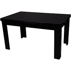 3S. x Home Table à manger extensible noire MINERVE 